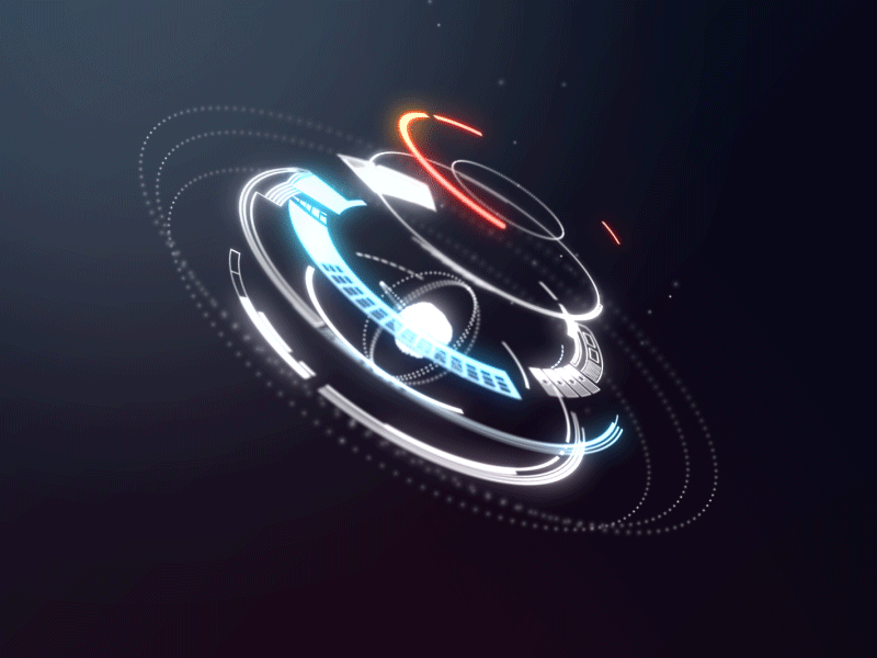 Holo experiment after animation design effect fui future graphic hologram hud motion tech ui