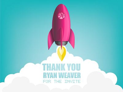 The Start debut dribbble first shot invite rocket