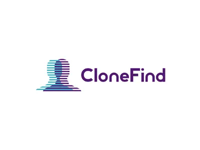CloneFind, social app logo design app apps clone clone clones clone find find finder logo logo design match mobile network people humans man men shadows social transparent