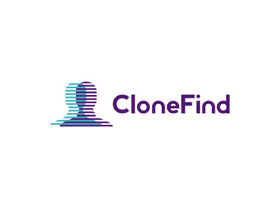 CloneFind, social app logo design app apps clone clone clones clone find find finder logo logo design match mobile network people humans man men shadows social transparent