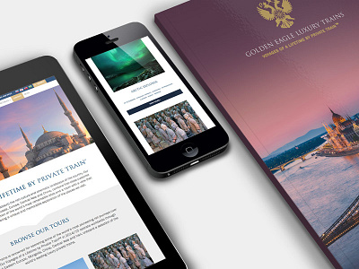 Digital And Print Marketing brochure europe holiday ipad iphone logo print responsive travel web