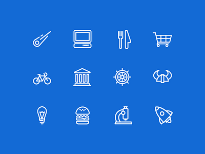 Category/Topic Icons categories category clean icons line icon random topic topics