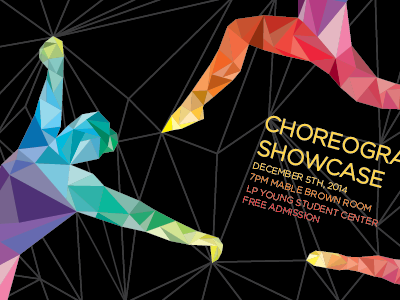 Choreography Showcase Dancers color polygon triangle