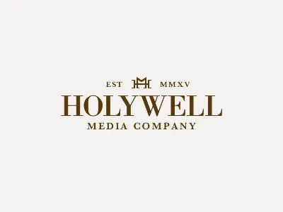 Holywell Media Branding adobe fireworks bodoni brand branding elegant fireworks holywell media logo regal trustworthy