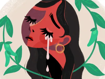 Mexican song chile crying illustration mexico pepper photoshop sad song