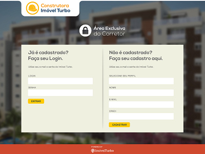 Landing Page Construtora art direction digital graphic design imovelturbo landing page layout real state ui ux web
