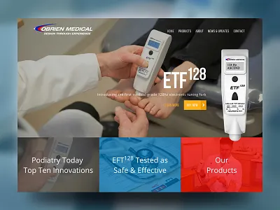 Surgical Product Website interface medical photoshop product surgical web web design