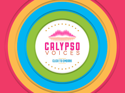 Calypso Voices branding colorful colourful identity illustration logo website