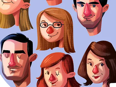Characters for DOR characters illustration portraits texture