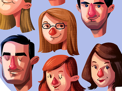 Characters for DOR characters illustration portraits texture
