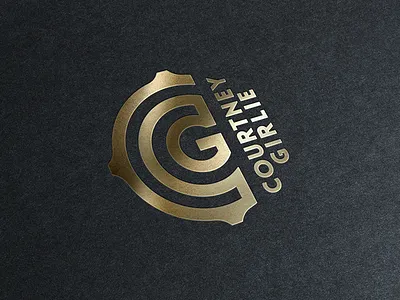 CG black c cg cymbal drummer g gold letter logotype mark monogram symbol