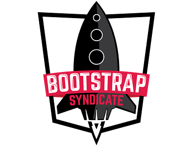 Bootstrap Syndicate Logo branding flat illustrator logo rocket vector