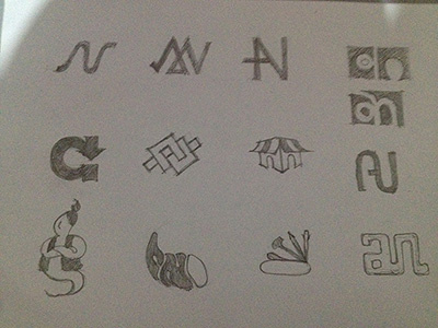 Logo Study logo sketch