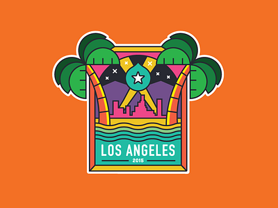 LA Sticker design drupal fun illustration la los angeles sticker