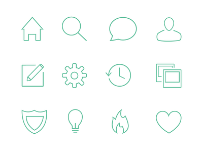 App icons app icons outline