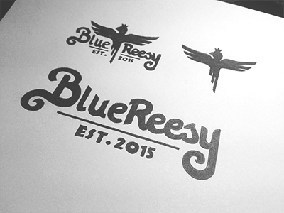 Blue Ressy belc bird blue ressy clothing logo wip