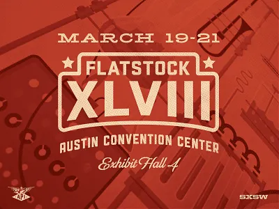 Flatstock 48 austin dan kuhlken dkng flatstock nathan goldman poster screenprint sxsw
