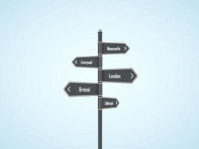 Sign Post Illustration illustration illustrator post sign tutorial vector