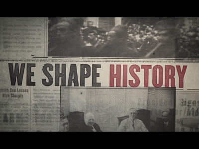 KPMD History after effects archive design duncan elms historic history kpmg mandella mograph motion graphics newspaper wwii