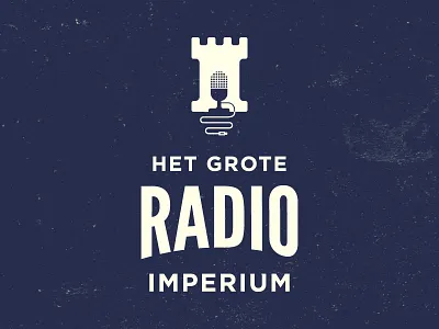 The Great Radio Empire empire great logo mark microphone radio tower wire