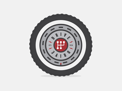 Drive Idea atl badge cars conference drive gray red rim tire