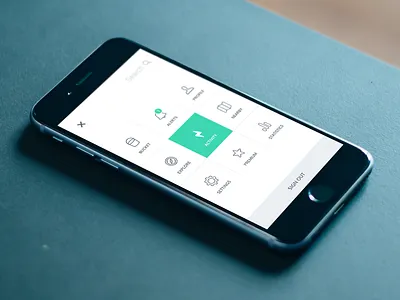 Navigation app flat ios iphone menu navigation ui ux