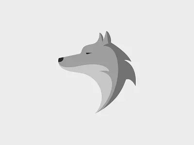 Wolf canis lupus gray icon illustration lobo