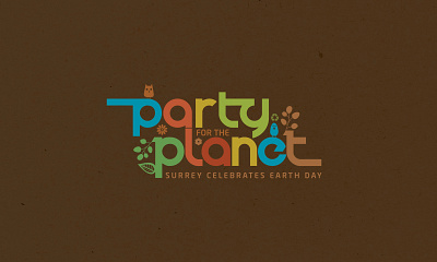 Party for the Planet apparel design booklet design branding event design event signage graphic design visual identity