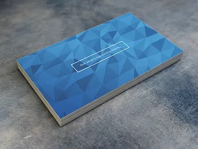 Business card biz business cards letterpress low poly polygons