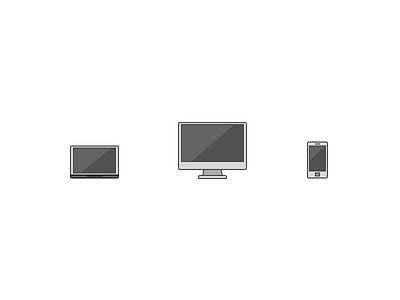 Devices desktop icons mobile notebook