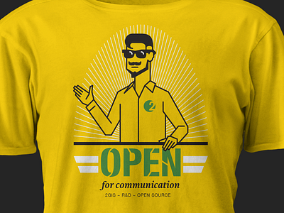 2GIS Open Source 2gis hipster t shirt yellow