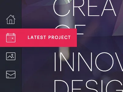 Animated Side Nav animated animation flat icons interface menu nav navigation side ui user