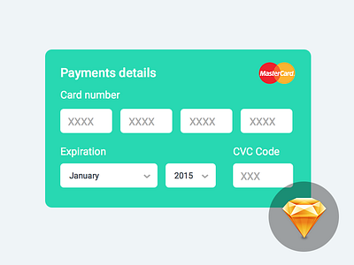 Credit Card Form card form sketch ui ux