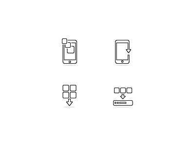 Download App Icons app download icon illustration line