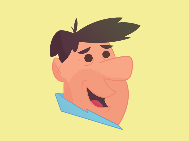 Illustration | "Yaba Baba DOOO!" awesome cartoon color design dino doodle flintstones fun illustration illustrator retro