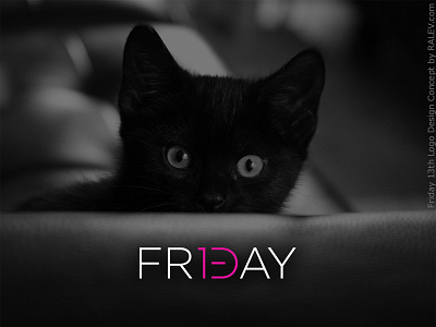 Friday 13th logo design concept friday logo design logotype minimal