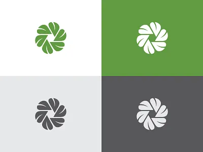 fresh look aperture branding fresh leaf logo logomark