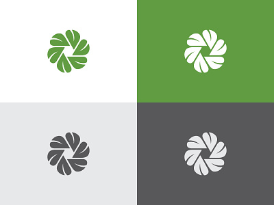 fresh look aperture branding fresh leaf logo logomark