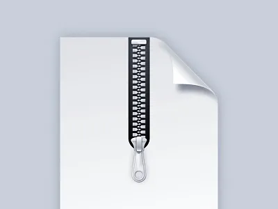 Zip File corner file illustration zip zipper
