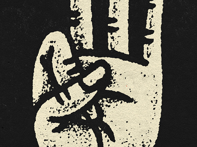 Digits hand illustration
