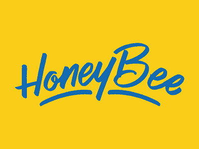 HoneyBee Branding branding brush lettering hand lettering lettering logo