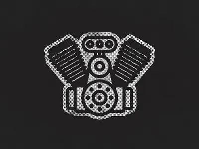 Motor black drive icon lines motor