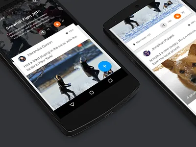 Nexus 5 Material Design 5 6 android clean concept ios iphone material design menu nav nexus sleek