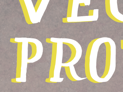 pro(teins) brush graphic design handlettering illustration ink