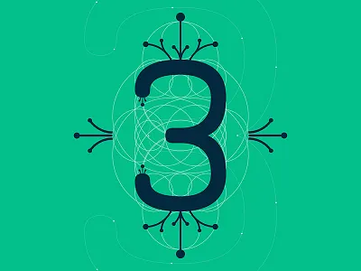 3.13.15 3 architecture circle cyticre geometry green line number type typography