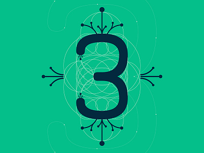 3.13.15 3 architecture circle cyticre geometry green line number type typography