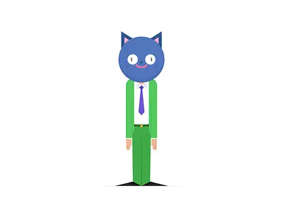 Cat Man Guy cat chap dude man suited