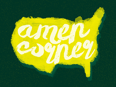 Amen Corner augusta design golf masters photoshop texture