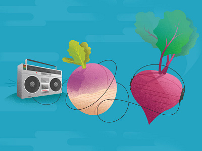 Turnip the BEET! beet boombox ghettoblaster google turnip vegetables veggies