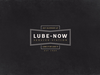 Lube-Now Service Station americana logo logotype lost type service station typography vintage